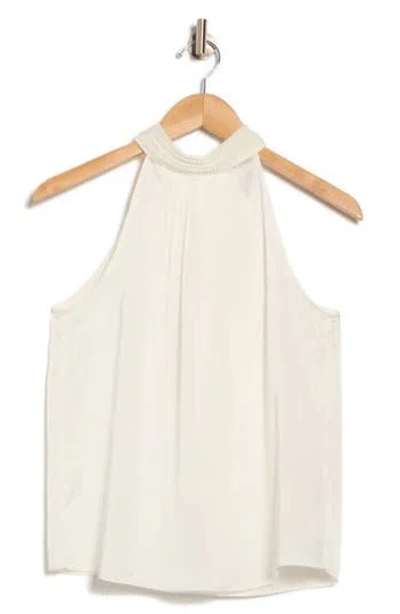 Catherine Malandrino Emboidered Collar Halter Top