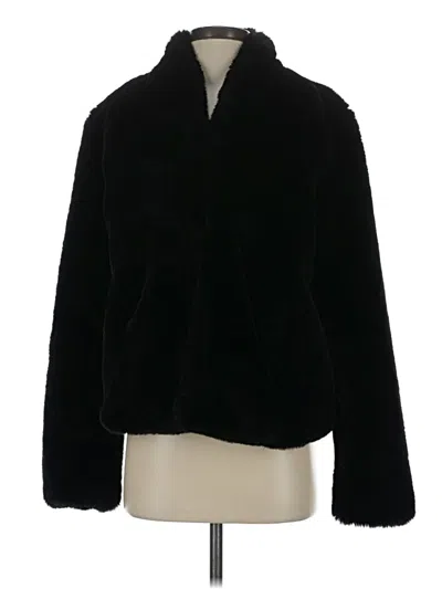 Pre-owned Catherine Malandrino Faux Fur Jacket In Black