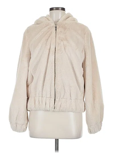 Pre-owned Catherine Malandrino Faux Fur Jacket In Ivory