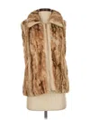 Catherine Malandrino Faux Fur Vest In Brown