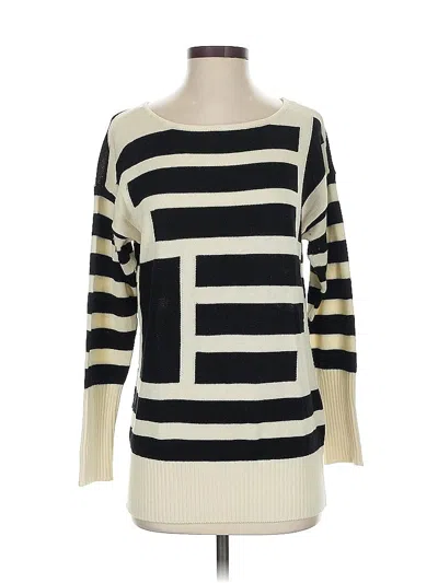 Pre-owned Catherine Malandrino For Design Nation Pullover Sweater In White