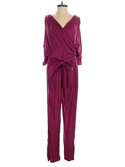 Pre-owned Catherine Malandrino Jumpsuit In Burgundy