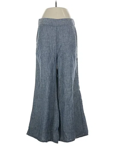 Pre-owned Catherine Malandrino Linen Pants In Blue