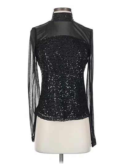 Pre-owned Catherine Malandrino Long Sleeve Blouse In Black