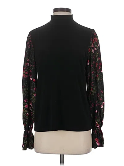 Pre-owned Catherine Malandrino Long Sleeve Blouse In Black