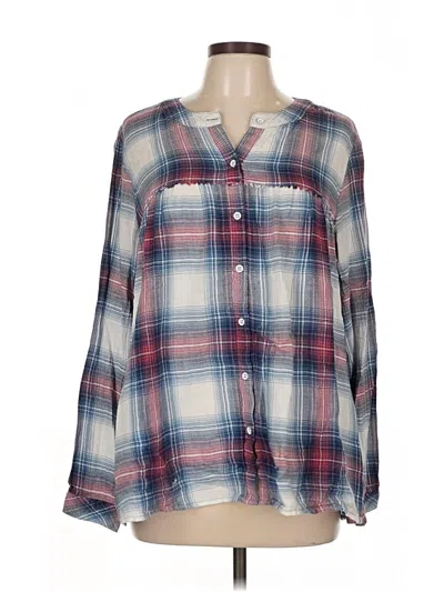 Pre-owned Catherine Malandrino Long Sleeve Blouse In Blue