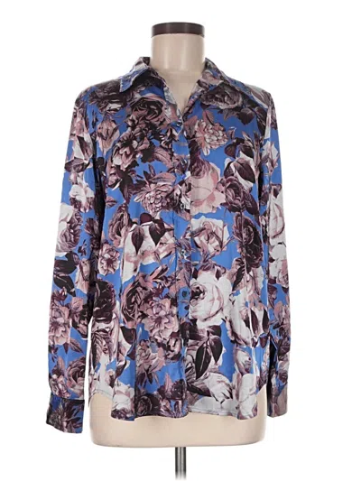 Pre-owned Catherine Malandrino Long Sleeve Blouse In Blue