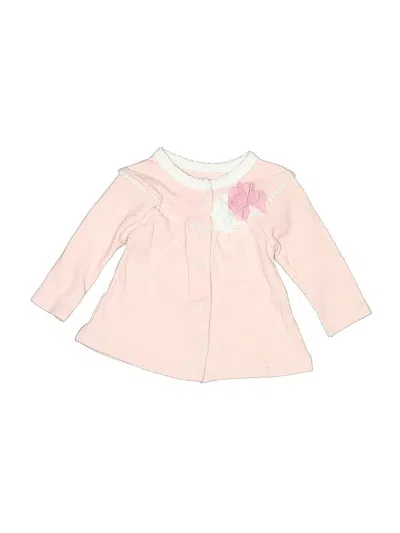 Pre-owned Catherine Malandrino Babies' Long Sleeve Polo Shirt In Pink