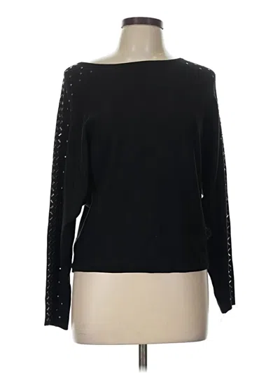 Pre-owned Catherine Malandrino Long Sleeve T-shirt In Black