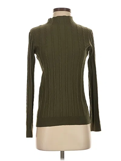 Pre-owned Catherine Malandrino Long Sleeve Turtleneck In Green