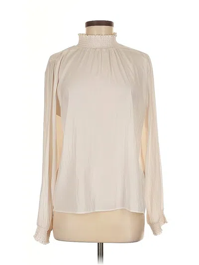 Pre-owned Catherine Malandrino Long Sleeve Turtleneck In White