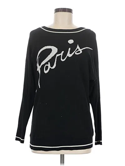 Pre-owned Catherine Malandrino Pullover Sweater In Black