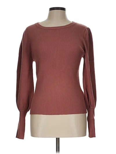 Pre-owned Catherine Malandrino Pullover Sweater In Burgundy