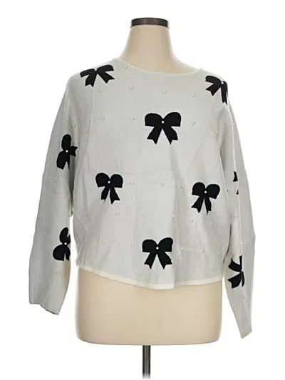 Pre-owned Catherine Malandrino Pullover Sweater In Silver