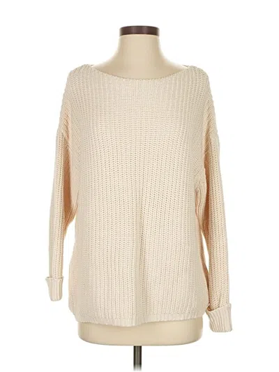 Pre-owned Catherine Malandrino Pullover Sweater In White