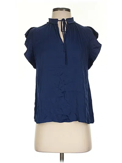 Pre-owned Catherine Malandrino Short Sleeve Blouse In Blue