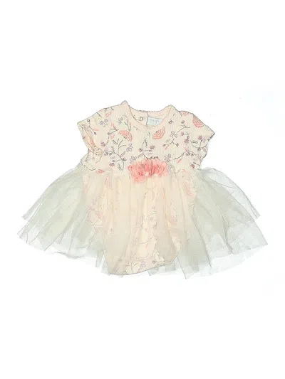 Pre-owned Catherine Malandrino Babies' Short Sleeve Outfit In White