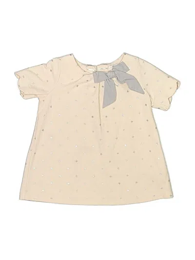 Pre-owned Catherine Malandrino Kids' Short Sleeve Polo In Ivory