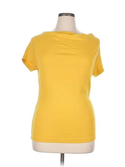 Pre-owned Catherine Malandrino Short Sleeve T-shirt In Yellow