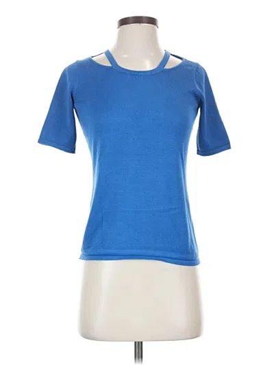 Pre-owned Catherine Malandrino Short Sleeve T-shirt In Blue