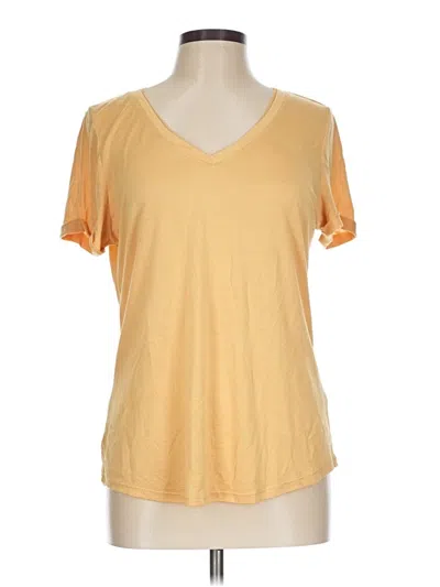 Pre-owned Catherine Malandrino Short Sleeve T-shirt In Gold