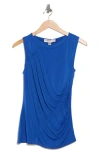Catherine Malandrino Side Ruched Sleeveless Top