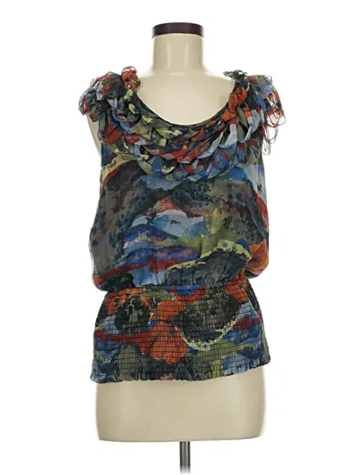 Pre-owned Catherine Malandrino Sleeveless Blouse In Blue
