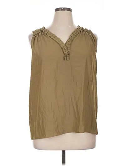 Pre-owned Catherine Malandrino Sleeveless Blouse In Tan