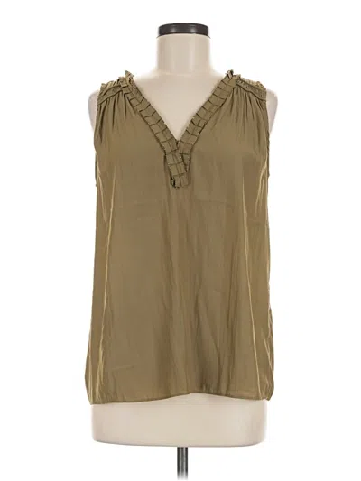 Pre-owned Catherine Malandrino Sleeveless Blouse In Tan