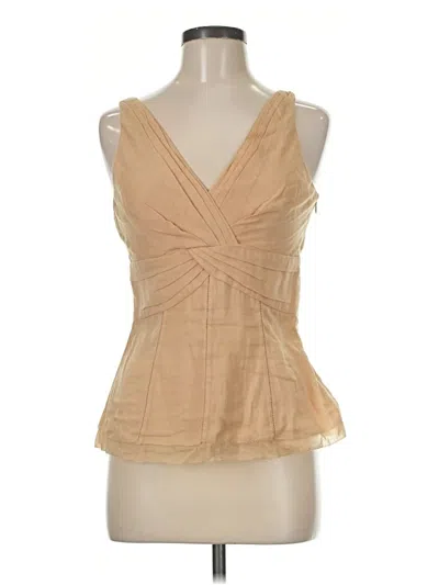 Pre-owned Catherine Malandrino Sleeveless Blouse In Tan