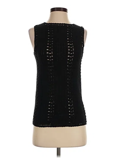 Pre-owned Catherine Malandrino Sweater Vest In Black
