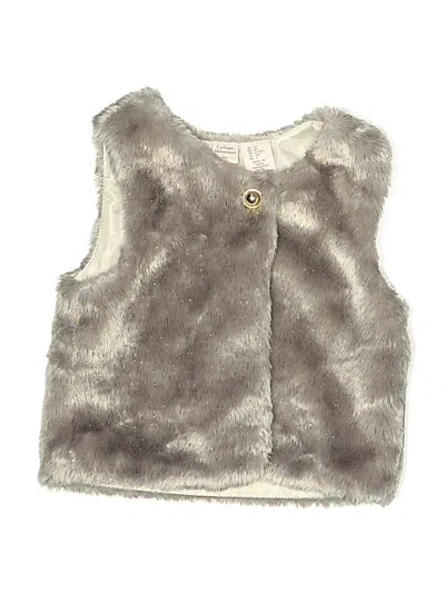 Pre-owned Catherine Malandrino Kids' Sweater Vest In Silver