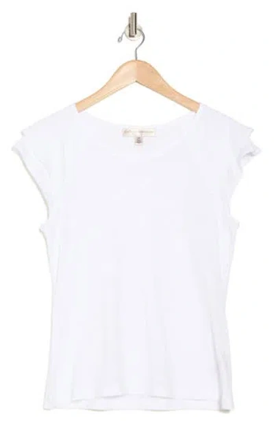 Catherine Malandrino Tiered Ruffle Scoop Neck Top