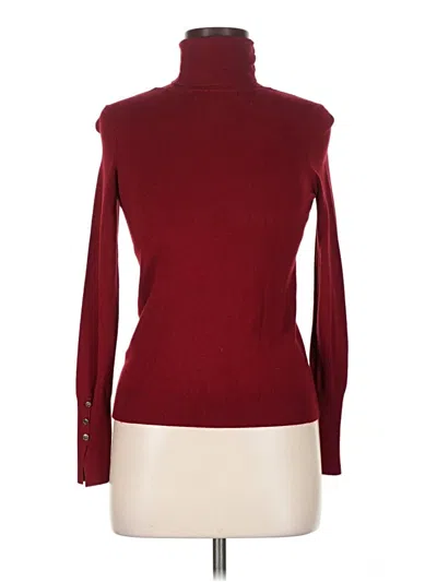 Pre-owned Catherine Malandrino Turtleneck Sweater In Burgundy