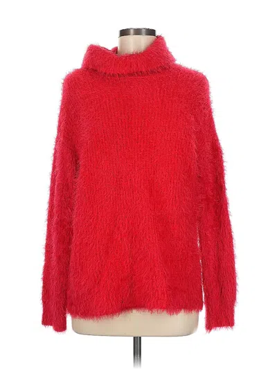 Pre-owned Catherine Malandrino Turtleneck Sweater In Red