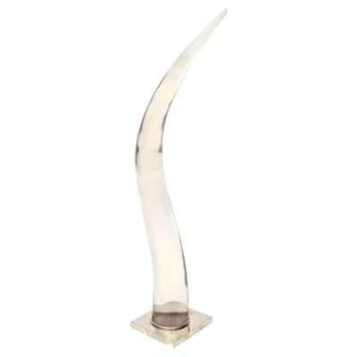 Pre-owned Catherine Noll Arched Sculpture In Lucite And Silver-plate, France, 1970's In Sand