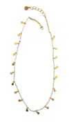 Catherine Page James Short Necklace In Silver Pyrite In Multi