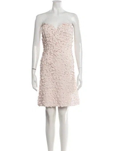 Pre-owned Catherine Regehr Silk Mini Dress In Pink