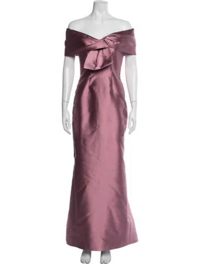 Pre-owned Catherine Regehr Wool Long Dress In Pink