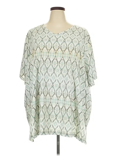 Pre-owned Catherines 3/4 Sleeve Blouse In Green