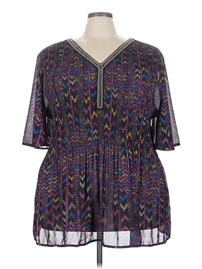 Catherines 3/4 Sleeve Blouse In Multi