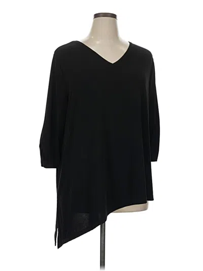 Pre-owned Catherines 3/4 Sleeve T-shirt In Black