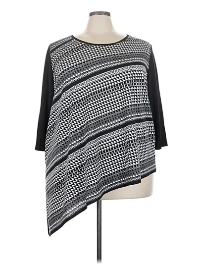 Pre-owned Catherines 3/4 Sleeve T-shirt In Black