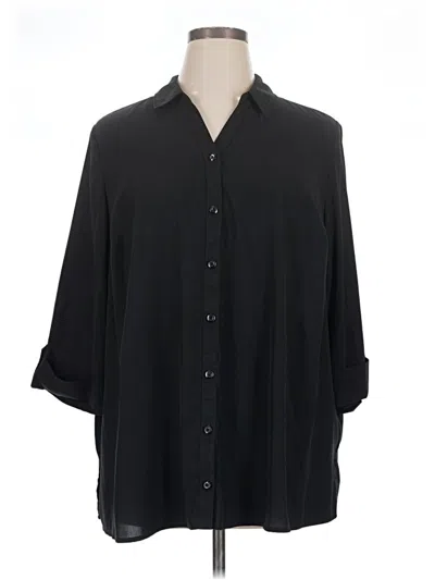 Pre-owned Catherines 3/4 Sleeve T-shirt In Black