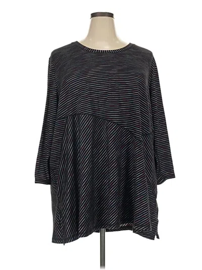 Pre-owned Catherines 3/4 Sleeve T-shirt In Black