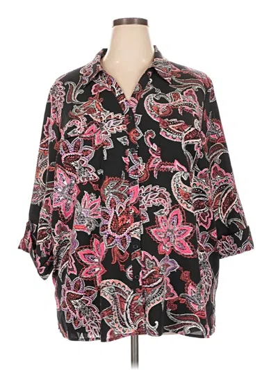 Pre-owned Catherines 3/4 Sleeve T-shirt In Black