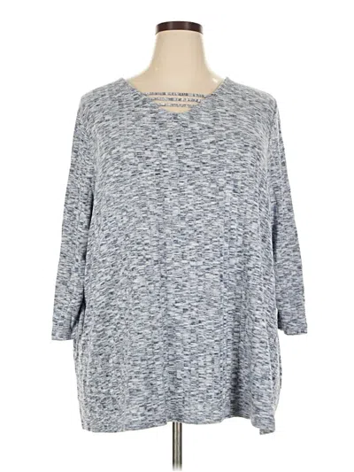Pre-owned Catherines 3/4 Sleeve T-shirt In Blue