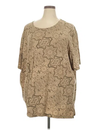 Pre-owned Catherines 3/4 Sleeve T-shirt In Brown