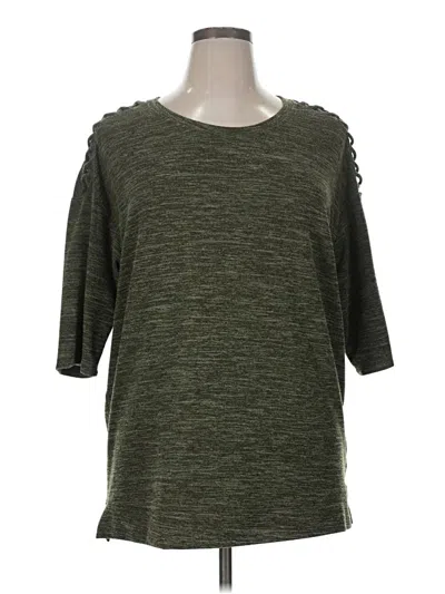 Pre-owned Catherines 3/4 Sleeve T-shirt In Green