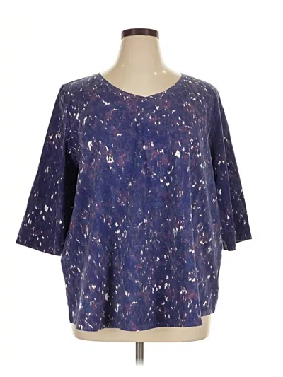 Pre-owned Catherines 3/4 Sleeve T-shirt In Purple